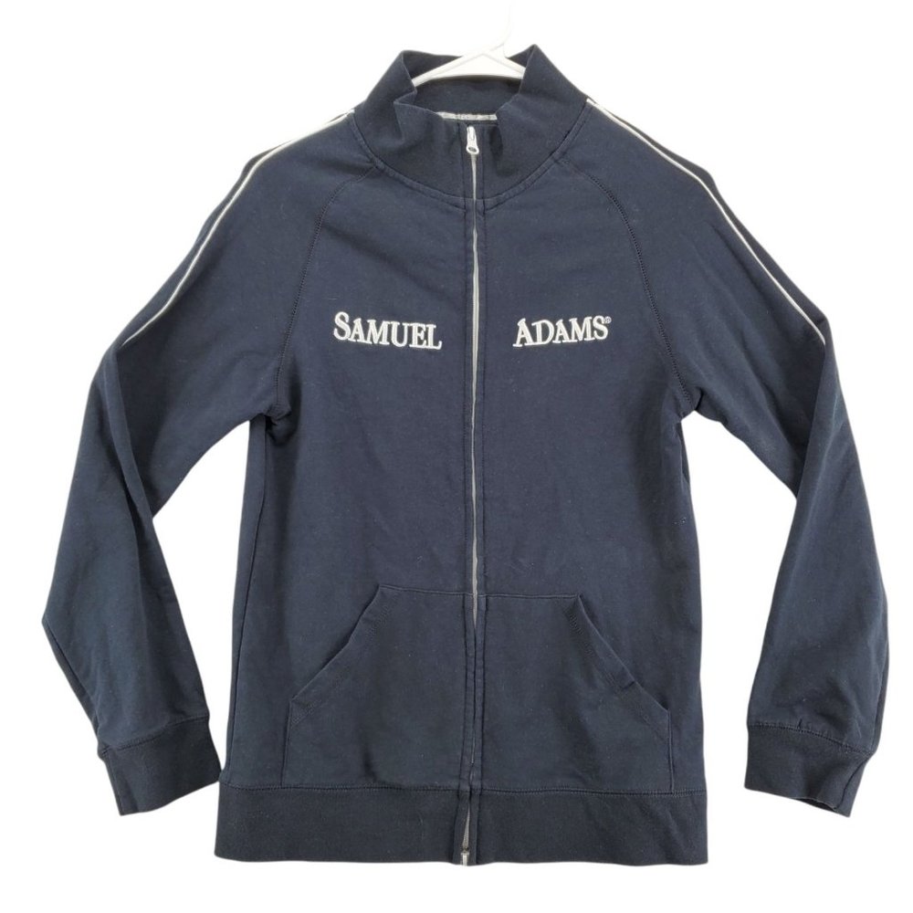 Samuel Adams Jacket Women's Long Sleeve Full Zip High Neck Blue Large
